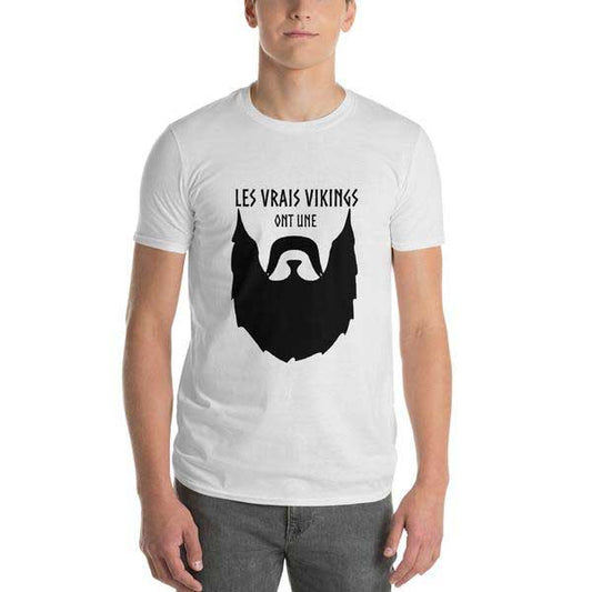 T-shirt Homme Les Vrais Vikings ont une Barbe