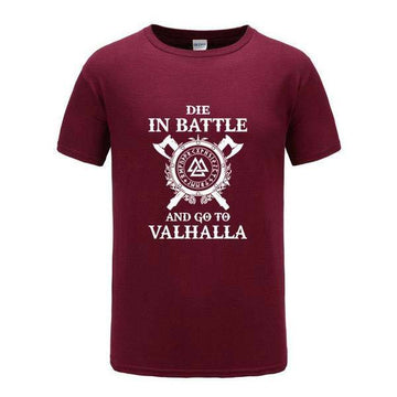 T-shirt Valhalla <br> Bordeaux