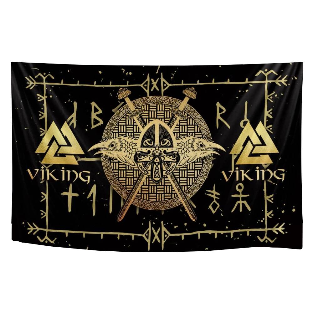Viking Runes and Shield Wall Rug | Invasion Viking Shop – Ervald