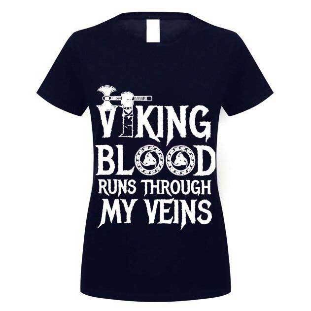 T-shirt Viking Le sang Viking Femme