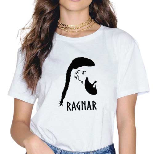 T-shirt Viking Ragnar Minimaliste